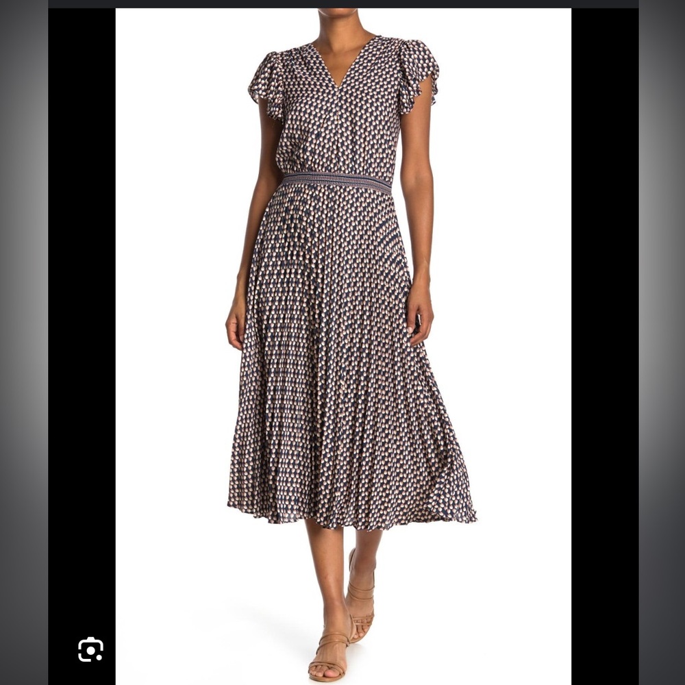 Max Studio Pleated maxi dress